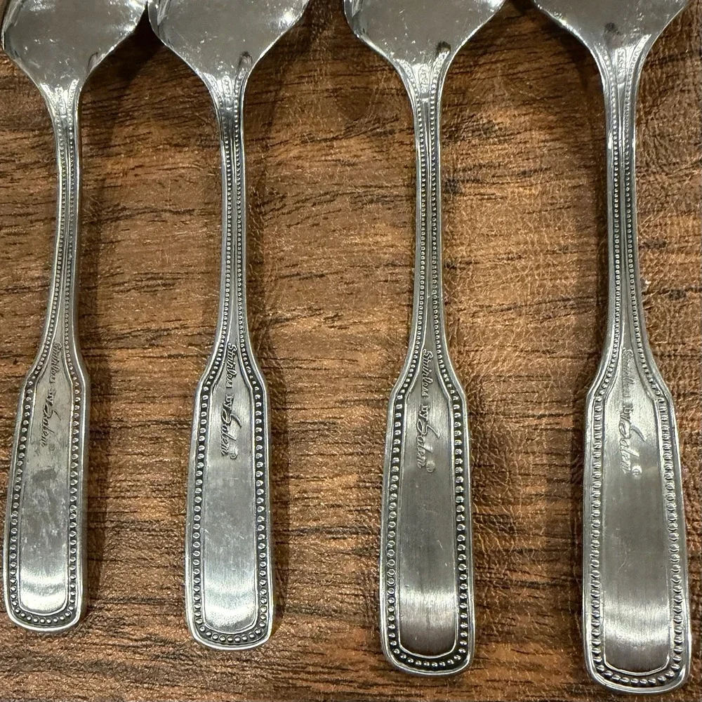 Salem Stainless Japan 1776 Set of 4 TEASPOONS 6
